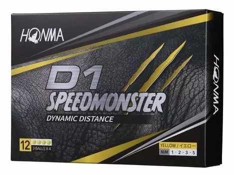 Мяч для гольфа Honma D1 SPEED MONSTER Speed Monster 1 дюжина 12 мячей BT2003 Honma HONMA_Yellow_SPEEDMONSTER