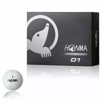 Мяч для гольфа Honma Golf D1 2 шт. 1 дюжина белый BT1601 (12 шт.) белый