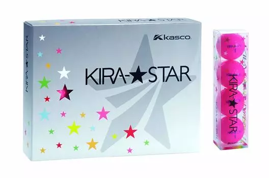 Мяч для гольфа Kasco KIRA STAR2 Kira Star 2N розовый