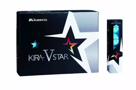Мяч для гольфа Kasco KIRA STAR V унисекс Kira Star VN Aqua Optimum Head 2 шт. 1 сердечник 1 чехол Speed: 25~45 Шар: +