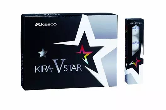 Мяч для гольфа Kasco KIRA STAR V Kira Star V унисекс Kira Star VN белый Optimum Head 2 шт. 1 сердечник 1 чехол скорость: 25~45 Шар: +