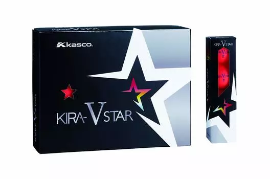 Мяч для гольфа Kasco KIRA STAR V Kira Star V унисекс Kira Star VN красный Optimum Head 2 шт. 1 сердечник 1 чехол 4 шт. скорость: 25~45 Шар: +