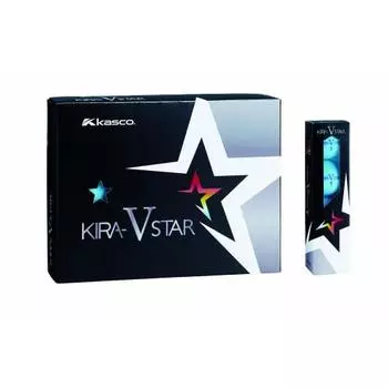 Мяч для гольфа Kasco KIRA STAR V унисекс Kira Star VN Aqua Optimum Head Speed: 25~45 Мяч из 2 частей: 1 ядро + 1 крышка