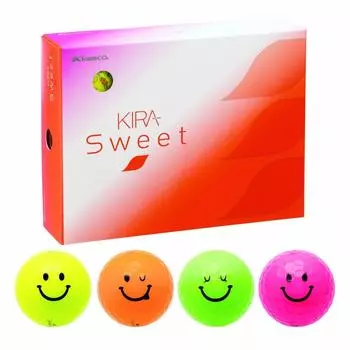 Мяч для гольфа Kasco KIRA SWEET Персонаж 1 дюжина 4 цвета (12 шт.)
