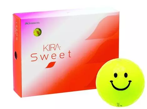 Мяч для гольфа Kasco KIRA SWEET Character 1 дюжина желтый (12 шт.)