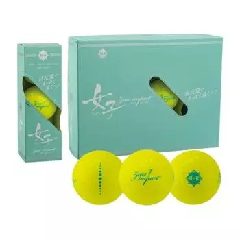 Мяч для гольфа Kasco Zeus Impact женский 3 Pearl Yellow