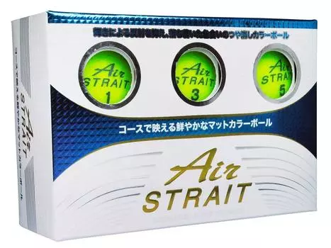 Мяч для гольфа LEZAX Air STRAIT матовый цветной мяч 6 предметов желтый ASBA-7759