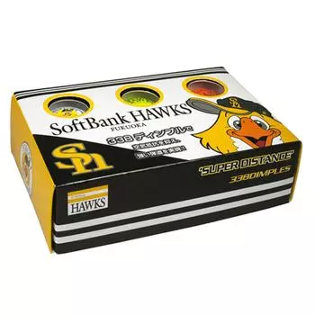 Мяч для гольфа LEZAX Softbank Hawks 2 шт. Упаковка из 6 штук 3 цвета SBBA-3711