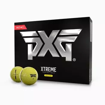 Мяч для гольфа PXG Xtreme Tour, желтый, желтый, 1 дюжина (12 мячей) GB-JP-DOZ-XTTR-ЖЕЛТЫЙ