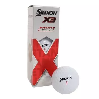 Мяч для гольфа SRIXON SRIXON X3 X3 sleeve X3 SN X3 WH (1 (3 мяча)/Белый)
