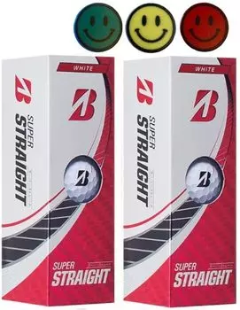 Мяч для гольфа SUPER STRAIGHT 2023 Модель 2 рукава с 3 отметками мяча (Белые_2 Рукава) белый