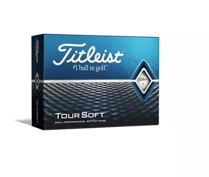 Мяч для гольфа TITLEIST TOUR SOFT унисекс белый T4012S-J