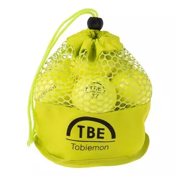 Мяч для гольфа Tobiemon TOBIEMON, официально лицензированный, 2 шт., 1 дюжина, с сетчатым мешком (12 Шариков) (желтый)