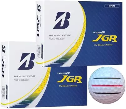 Мяч для гольфа TOUR B JGR 2023 модель с 3 линиями дюжина [Hapiraki_Golf Line] (2 белых)