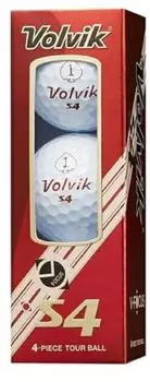 Мяч для гольфа Volvik S4 21 Белый Слив (Пакет из 3) VOLVIK WHT FF