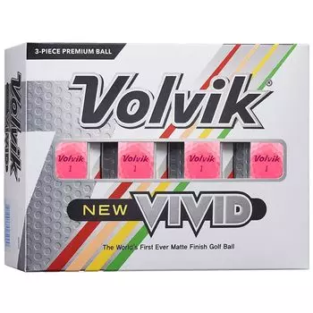 Мяч для гольфа Volvik Vivid Product 3 шт. 1 дюжина Vivid Pink