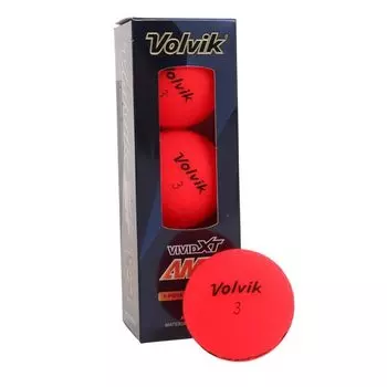 Мяч для гольфа Volvik XT AMT VOLVIK VIVID XT AMT Красный рукав 3 Красный (1 шт.) красный