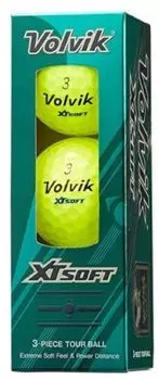 Мяч для гольфа Volvik XT SOFT желтый чехол VOLVIK XT SOFT YEL (3 куска)