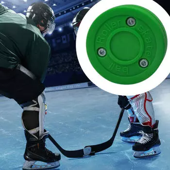 Мяч для хоккея на траве и шайба для активного отдыха зелёный