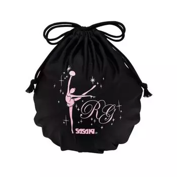 Мяч для художественной гимнастики SASAKI, чехол для мяча B x PEG x Peppermint RG. (Черный зеленый) АС-60