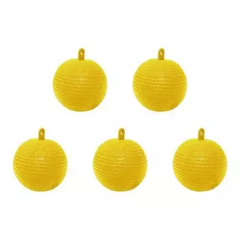 Мяч для ловли фруктовых мух 8 см, липкая ловушка для ловли фруктовых насекомых (желтый)