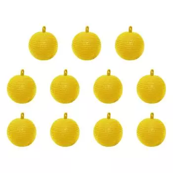 Мяч для ловли фруктовых мух 8 см, липкая ловушка для ловли фруктовых насекомых (желтый)