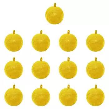 Мяч для ловли фруктовых мух 8 см, липкая ловушка для ловли фруктовых насекомых (желтый)