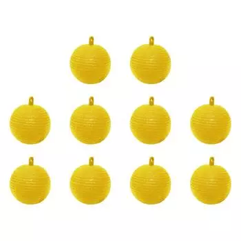 Мяч для ловли фруктовых мух 8 см, липкая ловушка для ловли фруктовых насекомых (желтый) К