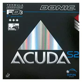 Мяч для настольного тенниса DONIC Akuda S2 Back Soft Rubber Red AL049 2.8 красный