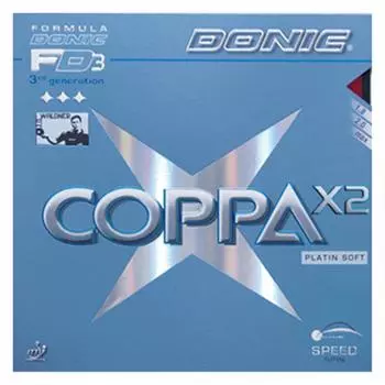 Мяч для настольного тенниса DONIC Coppa X2 Soft Rubber Back красный AL053 2.0 красный