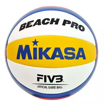 Мяч для пляжного волейбола MIKASA, сертифицированный на международном уровне, сертифицированный мяч с высоким рекомендуемым внутренним давлением (Общий/Университет/Средняя школа/Младшая школа