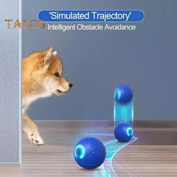 Мяч для прыжков со светодиодной подсветкой для домашних животных, скука, снятие стресса, умный интерактивный игрушечный мяч для кошек и собак, перезаряжаемый через USB, электрический, автоматический, движущийся, трясущийся мяч для домашних животных оранже