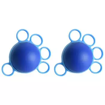 - Мяч для растяжки рук Эластичный мяч для упражнений на мышечную релаксацию (10 фунтов синего силикона