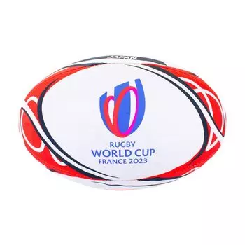 Мяч для регби RWC2023 Japan, чемпионат мира по регби 2023 Gilbert Japan White Red Flag, размер 5 (Япония) [Элемент]