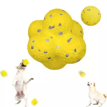 Мяч для собак, желтый успокаивающий мяч, мяч для собак, указывающий направление, теннисный мяч для собак, мяч для эмоциональной поддержки собак One Size