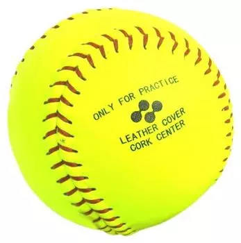 Мяч для софтбола Naigai Rubber Leather 3 YEL (НАИГАЙ) Нет.