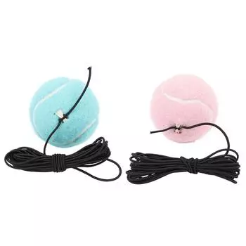 Мяч для тренировки тенниса со струнами Мячи для тренировки тенниса Самостоятельная тренировка Спортивный инструмент для улицы Pink