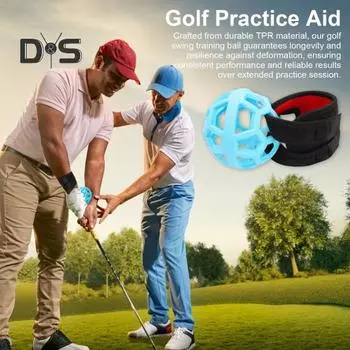 Мяч для тренировки замаха в гольфе Умный мяч Тренировочное оборудование для гольфа Тренировочный мяч для замаха для мужчин и женщин начинающих оранжевый