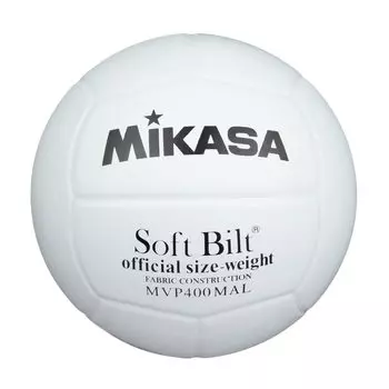 Мяч для волейбола MIKASA 4 Training High School, белый, натуральная кожа MVP400MALP, рекомендуемое внутреннее давление для мам, нет. (Студенты младших классов/Мамы) 0,3 белый