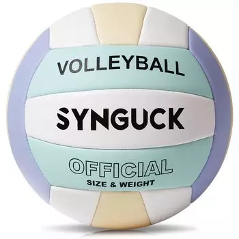 Мяч для волейбола SYNGUCK 5 Мяч для волейбола Soft Volleyball Soft 5 Мяч для волейбола из искусственной кожи для тренировок High Beach No. нет. Школа/Университет/Общее/Женское