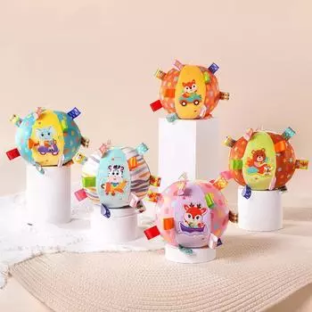 Мяч для захвата рукой для младенцев Познание животных Погремушка для захвата рукой Интерактивные игрушки для родителей и детей Детские игрушки Месяцы Мягкая сенсорная игрушка