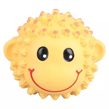 Мяч для жевания домашних животных, устойчивый к укусам, для чистки зубов, интерактивная игрушка в форме животного из латекса для кошек и собак M