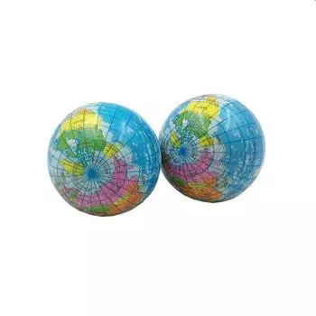 Мяч из пенопласта Студенческий шарик из искусственной кожи с землёй Подарочная губка Детская 6.3cm