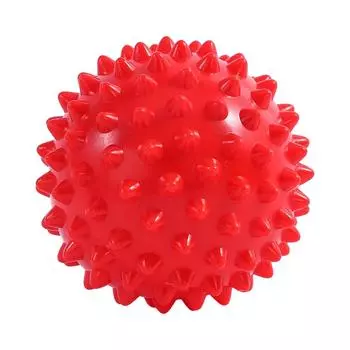 Мяч из ПВХ с шипами, массажный мяч для йоги, фитнес-мяч, мяч для захвата, мяч для ног, мяч для фитнеса, мяч для релаксации, мяч для йоги One Size красный