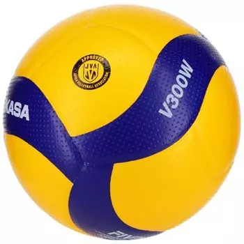 Мяч MIKASA V300W FIVB V300W, женский, мужской волейбольный, желтый, 5 EU