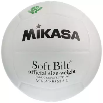 Мяч MIKASA Volleyball 4, официальный мяч Национальной федерации волейбола, сертифицированный для школьных занятий, белый, из натуральной кожи, MVP400MAL, рекомендуется белый