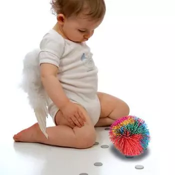 Мяч Обезьянка Тянущиеся Мячи Радужный Непоседа Сенсорный Мяч Детский Эластичный Мяч Прыгающие Мячи для снятия стресса 6cm