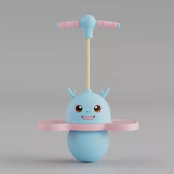 Мяч Pogo с ручкой, палка для упражнений, прыгающий детский забавный аксессуар, балансировочная доска, подпрыгивающая