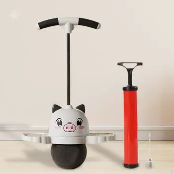 Мяч-прыгун Pogo, подпрыгивающий, балансирующая доска, забавная палка для спортивного тела розовый