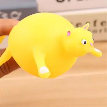 Мяч-ракетка, мягкий резиновый надувной мяч, детская игрушка, декор для снятия стресса разноцветный